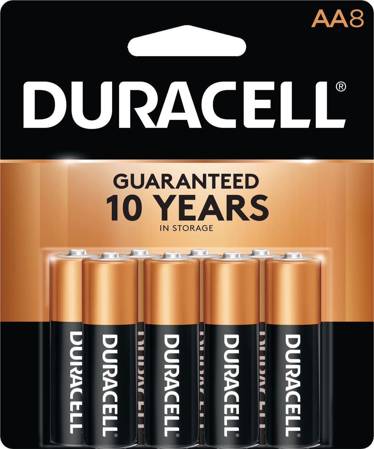 Duracell 1.5V Coppertop Alkaline AA Batteries  8pk