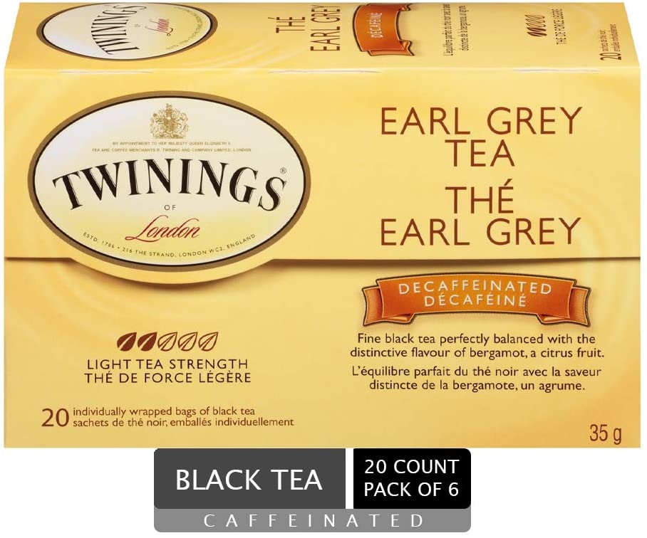 Twinings of London Earl Grey Decaffeinated Tea Bags 20ct