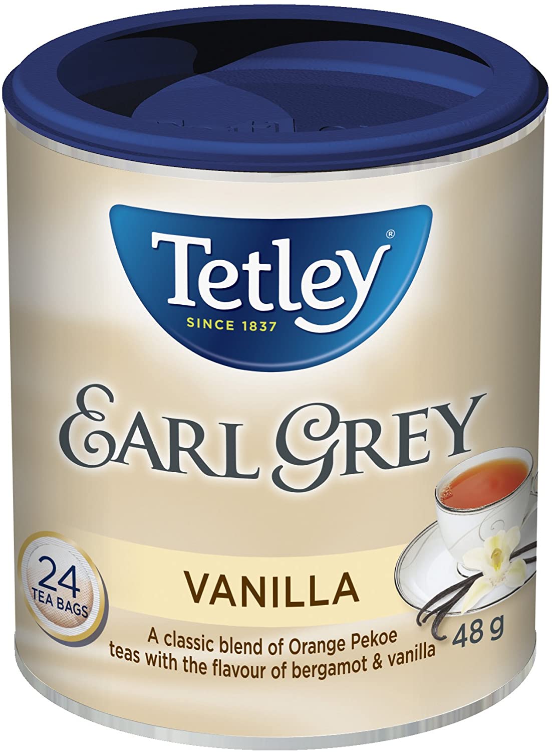 Tetley Earl Grey Vanilla Tea Bags 24ct