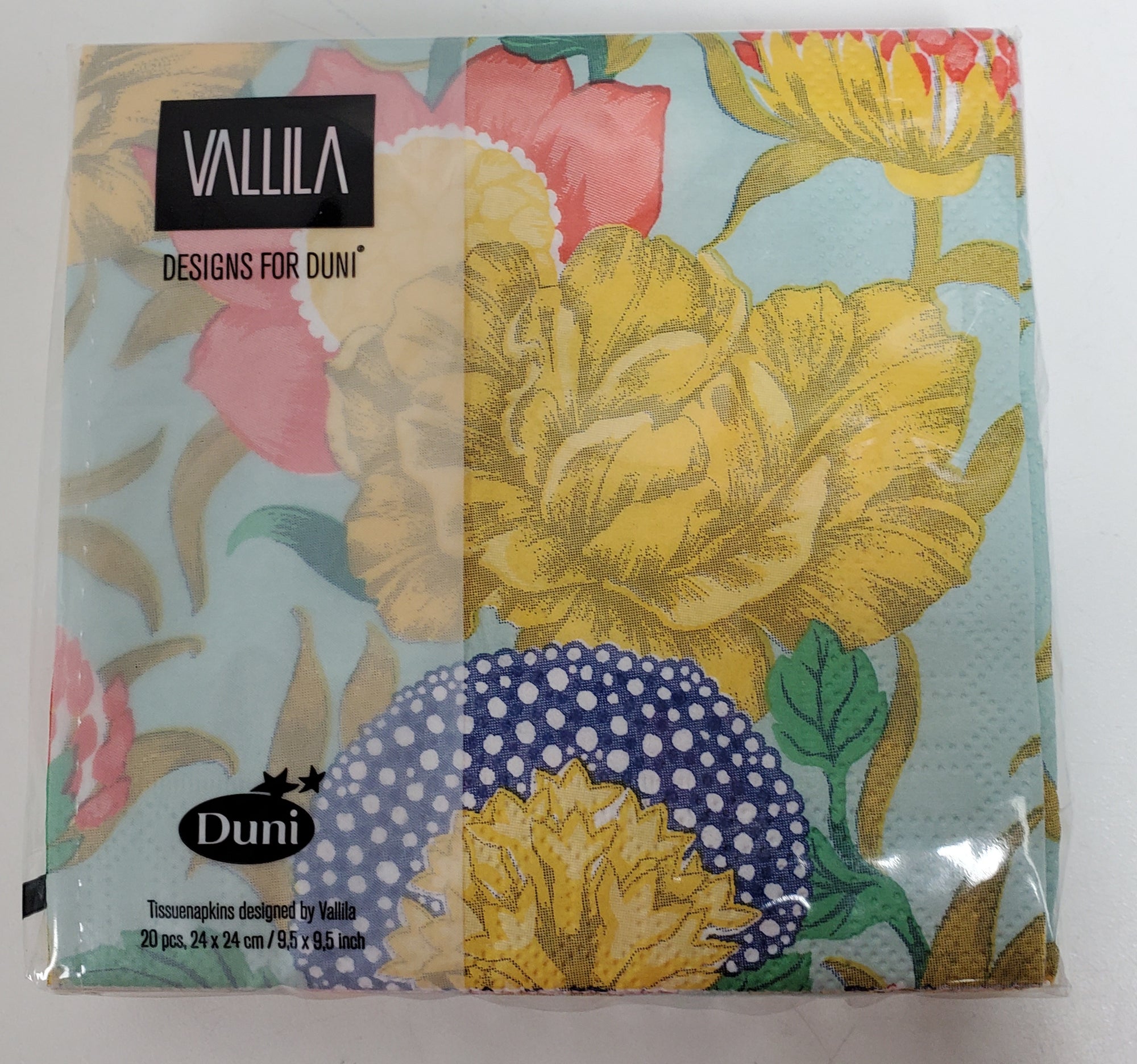 Vallila Ellen Multi Blue Cocktail Napkin 20pk