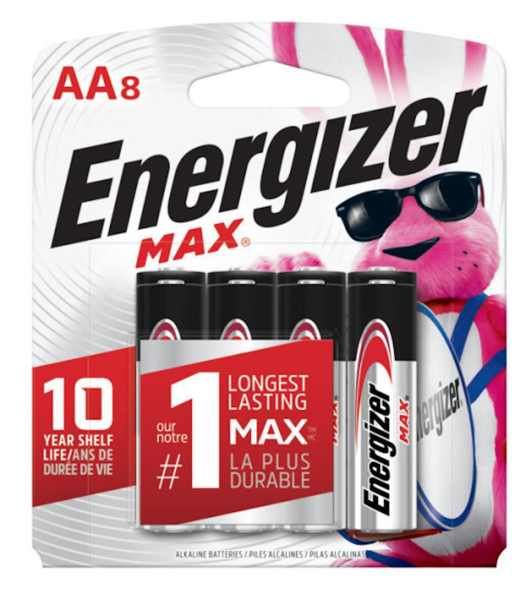 Energizer MAX Alkaline  AA Batteries 8pk