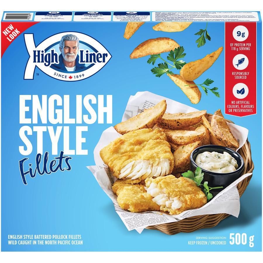 High Liner English Style Battered Fish Fillets 500g