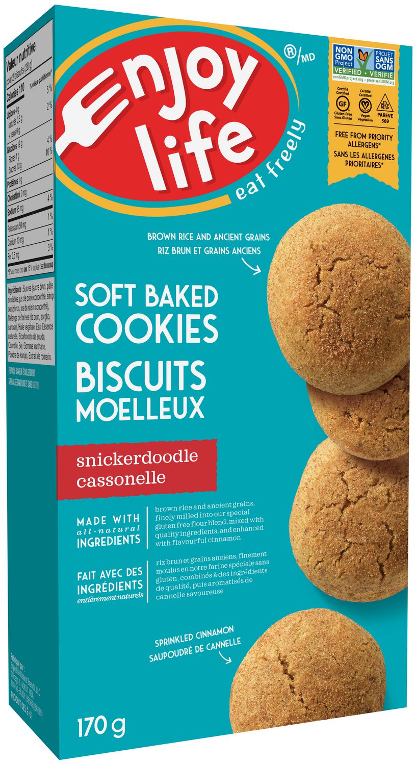 Enjoy Life Gluten Free Soft Baked Snickerdoodle Cookies 170g