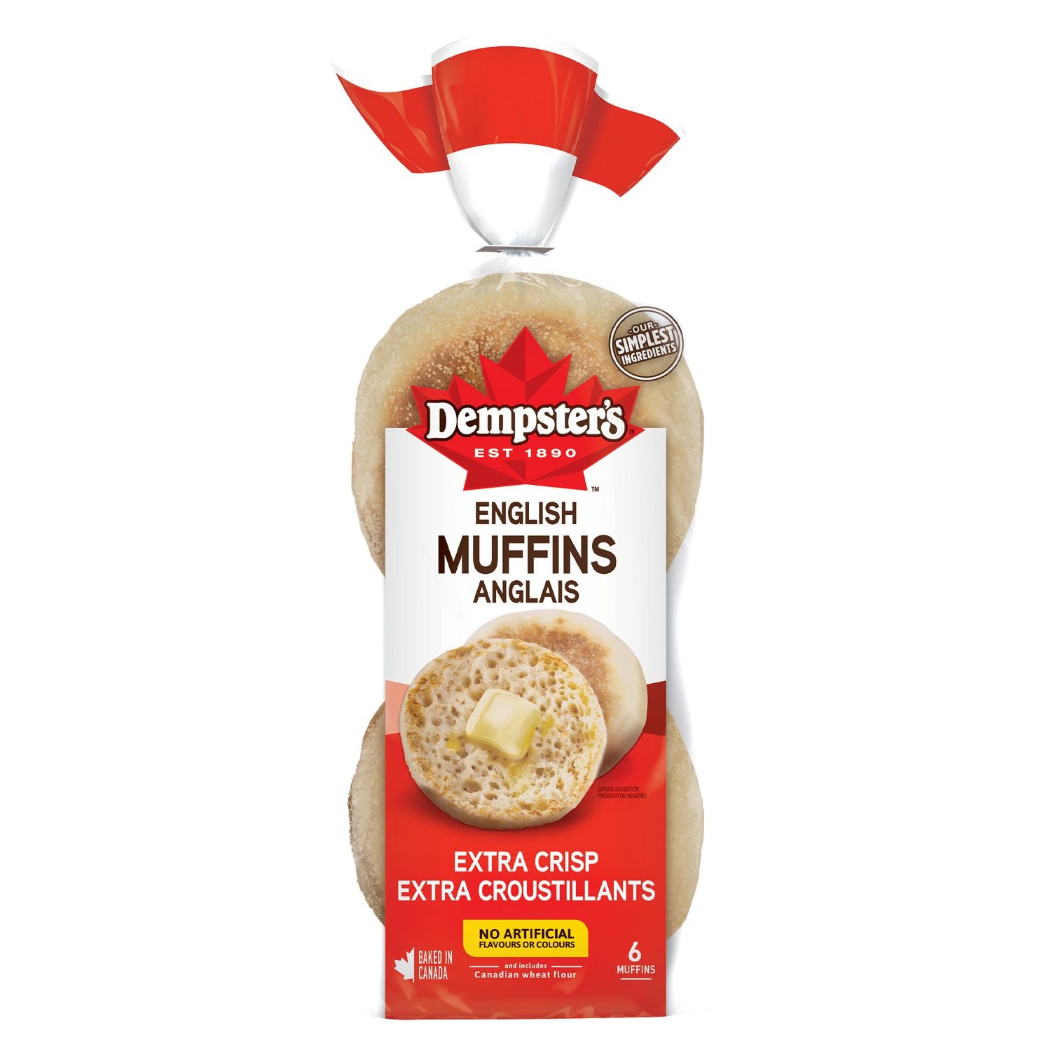 Dempster's Extra Crisp English Muffins  342g