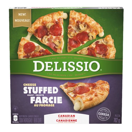 Delissio Canadian Stuffed Crust Pizza 702g