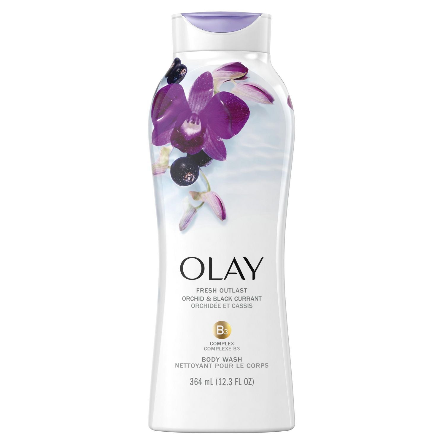 Olay Fresh Outlast Orchid & Black Currant Body Wash 364ml