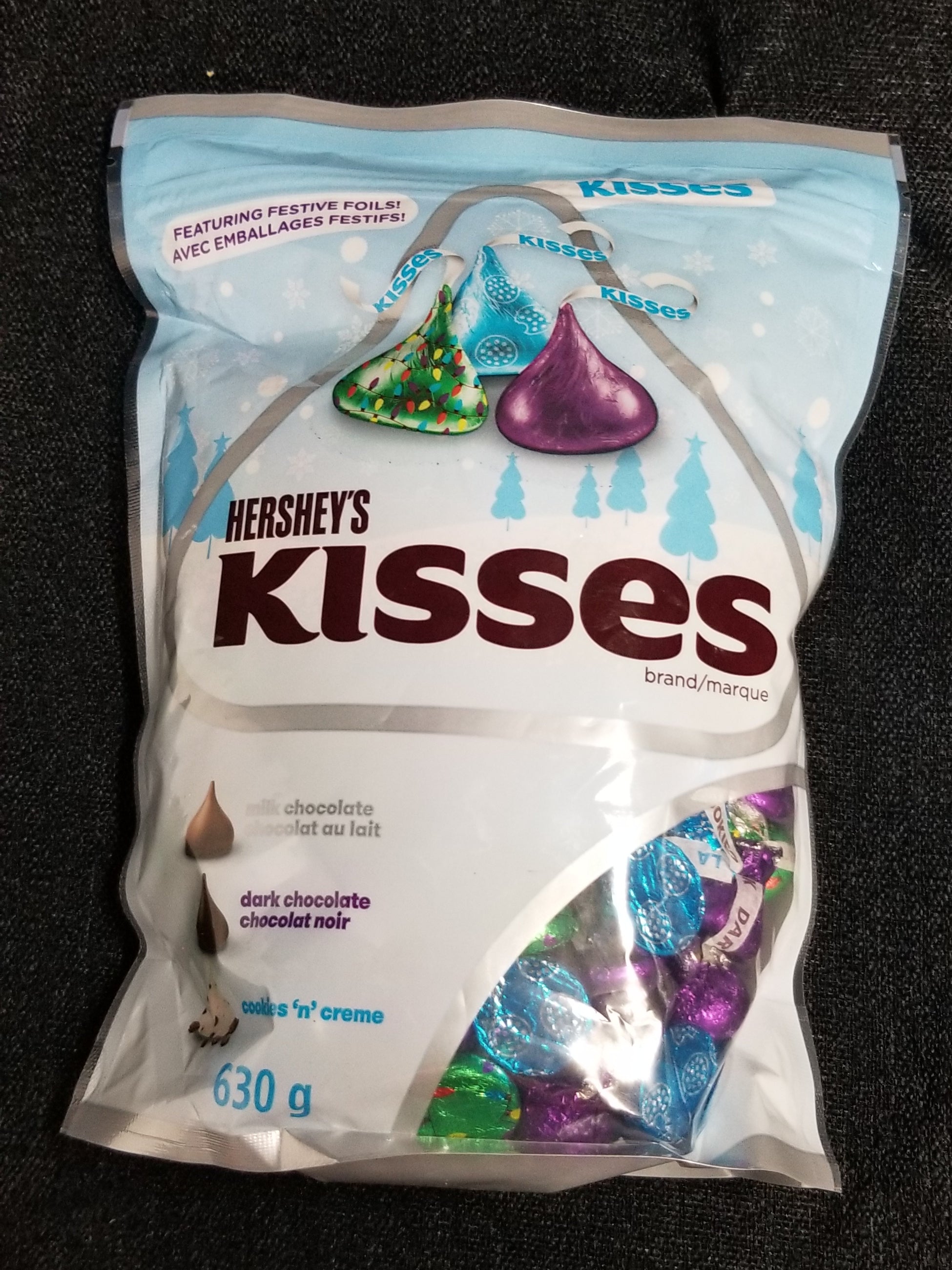 Hersheys Kisses Assorted Flavors Chocolates 630 g