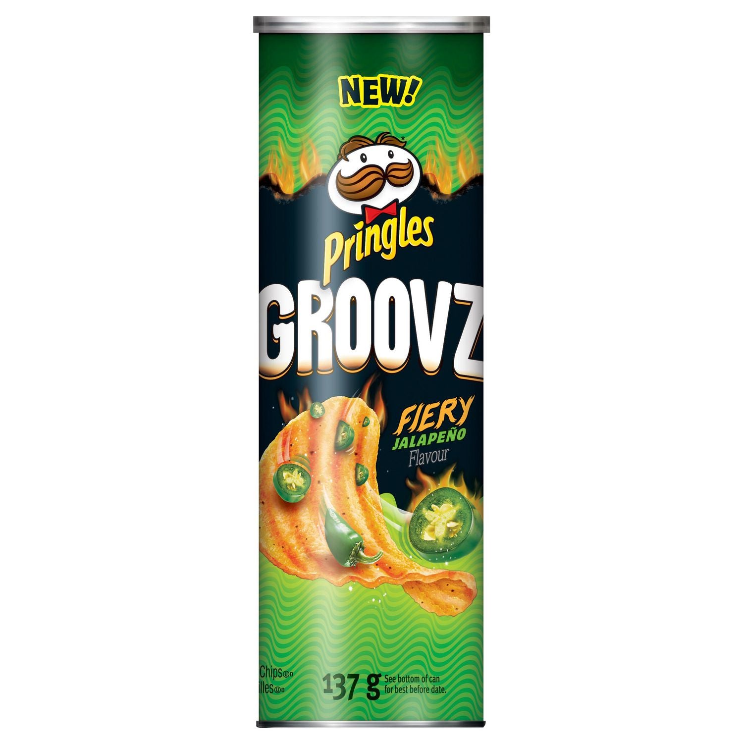 Pringles Groovz Fiery Jalapeno Flavor Potato Chips 137g