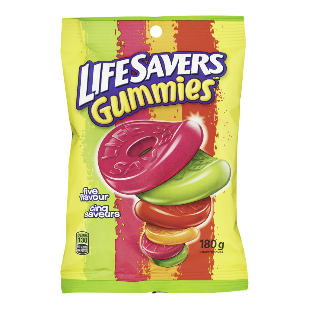 Lifesavers Gummies Five Flavour Candy 180g