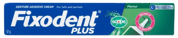 Fixodent Plus Scope Denture Adhesive Cream 57g