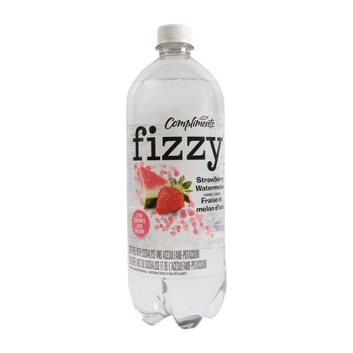 Compliments fizzy Strawberry  Watermelon Sparkling Water 1L