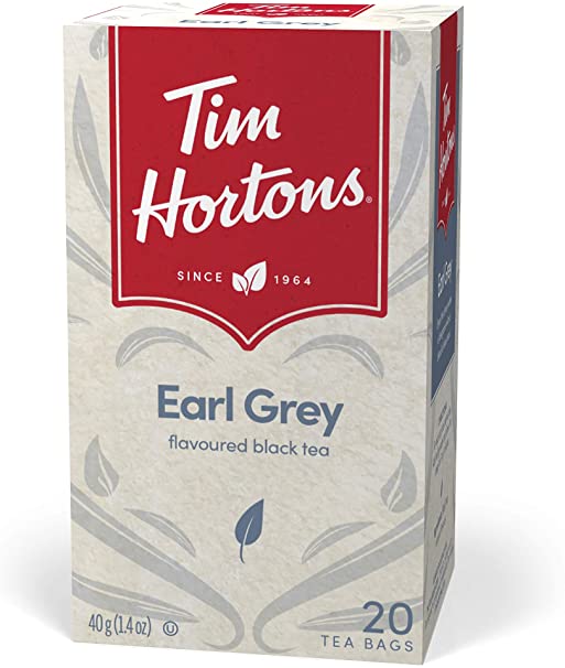 Tim Hortons Earl Grey Flavored Black Tea Bags 20ct