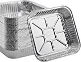 8" Square Tinfoil Pan 5pk