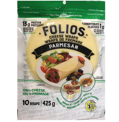 Folios Parmesan Cheese Wraps 10 x 425g