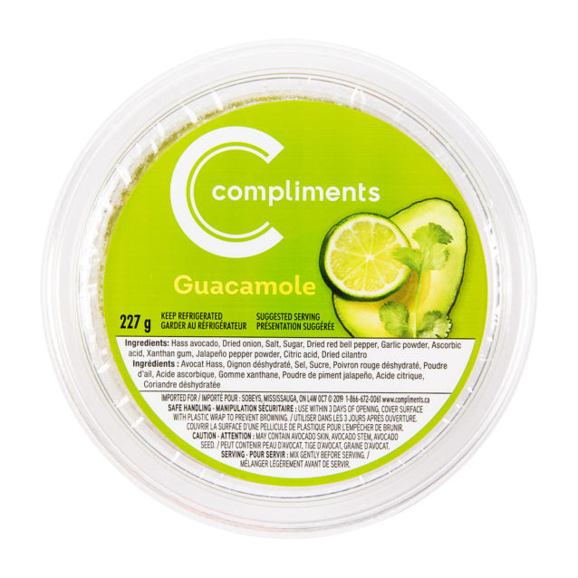 Compliments Fresh Guacamole 227 g