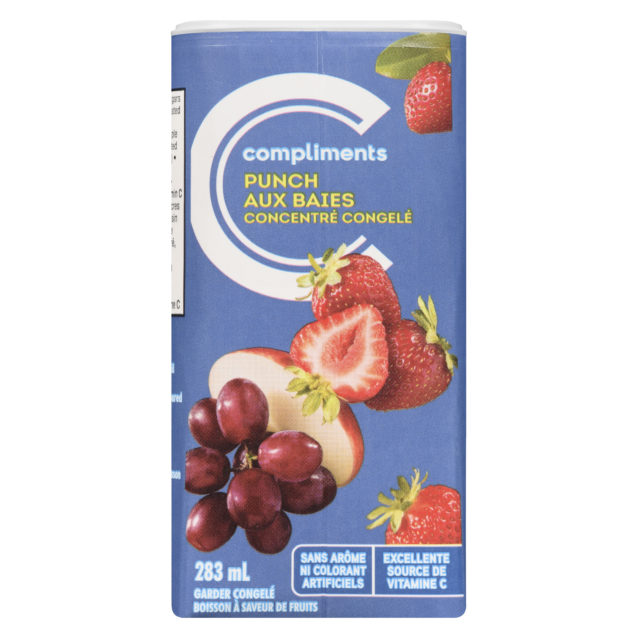 Compliments Frozen Berry Punch Juice 283 ml