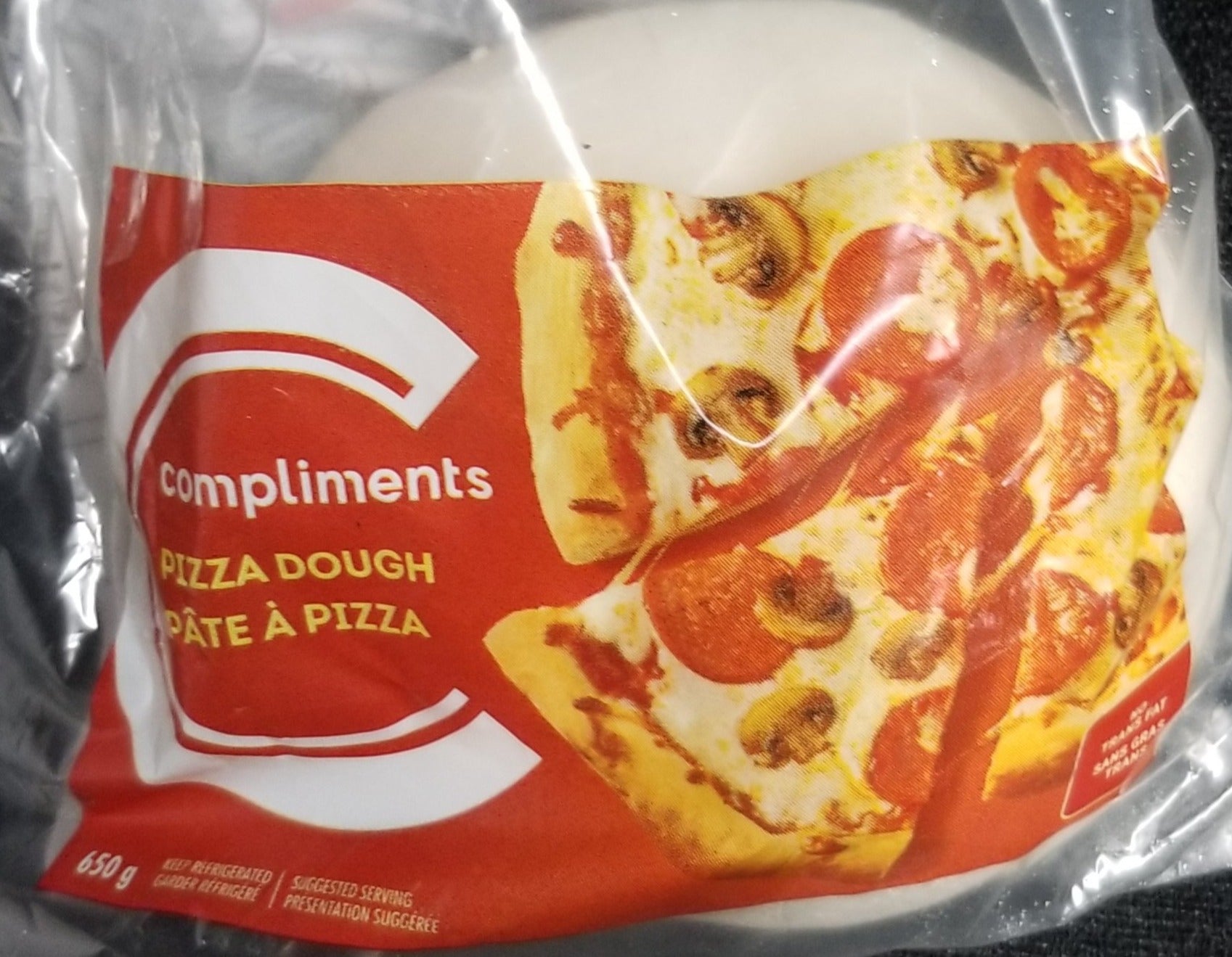 Compliments Frozen Pizza Dough 650g