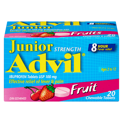 Advil Junior Fruit Flavored Chewable Tablets  20ct