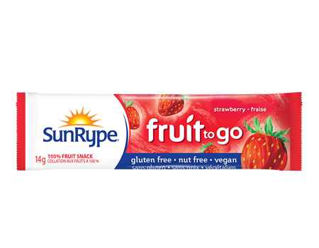 SunRype Strawberry Gluten Free Fruit To Go Snack 14 g