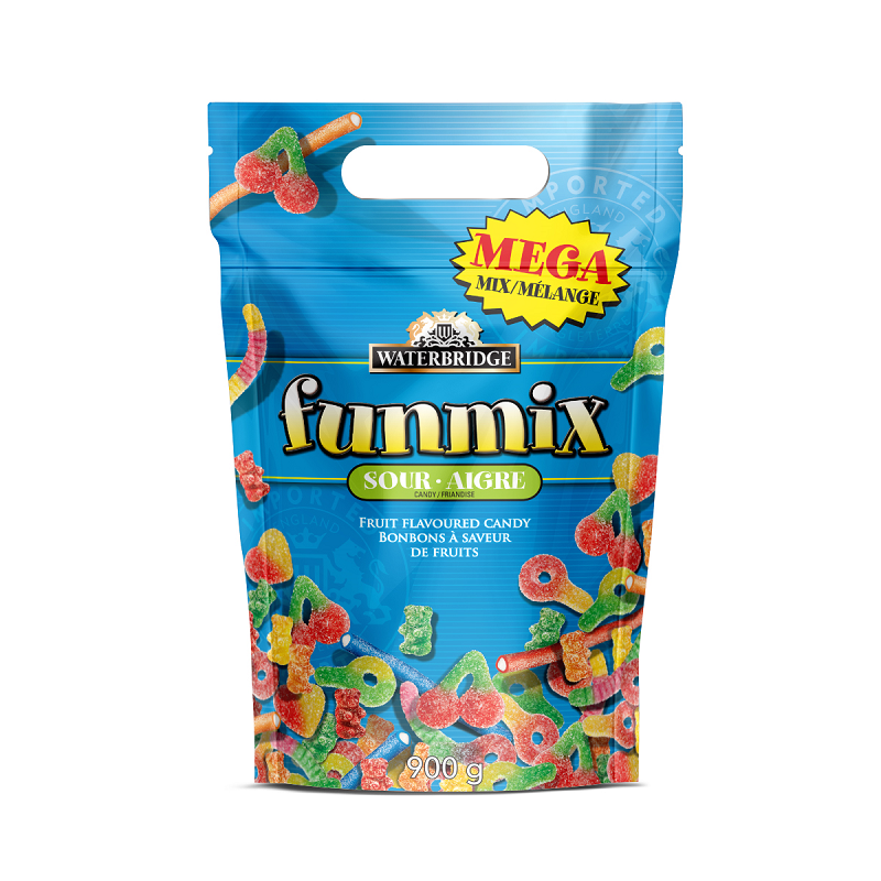 Waterbridge Funmix Sour Fruit Flavored Candy  900g