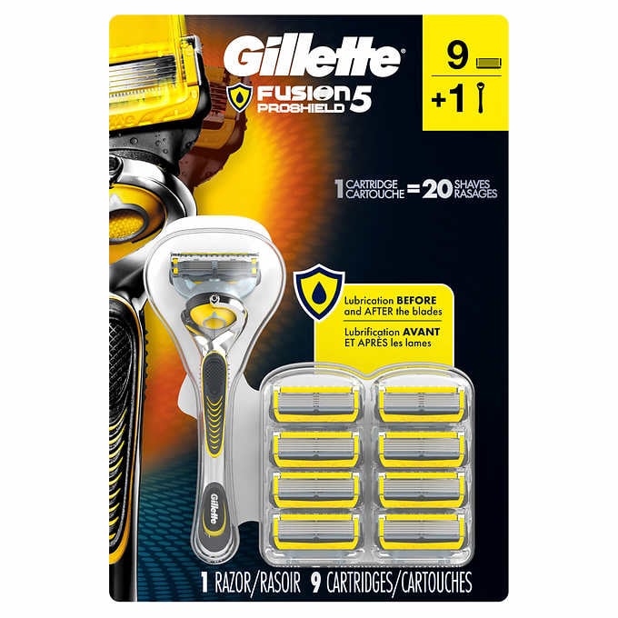 Gillette Fusion 5 Proshield Razor with 9 Cartridges