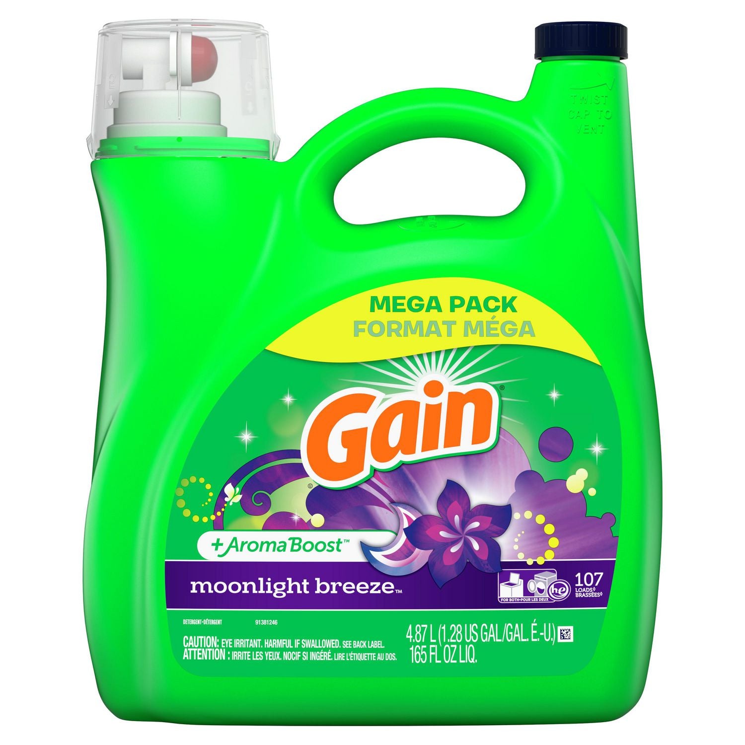 Gain Aroma Boost Moonlight Breeze Liquid Laundry Detergent  4.87L