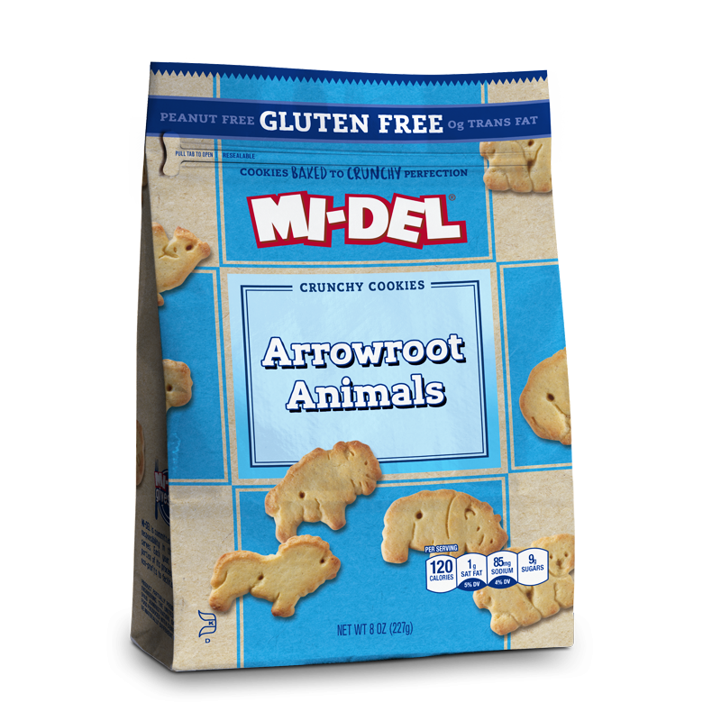 Mi-Del Gluten Free  Arrowroot Animals Cookies  227g