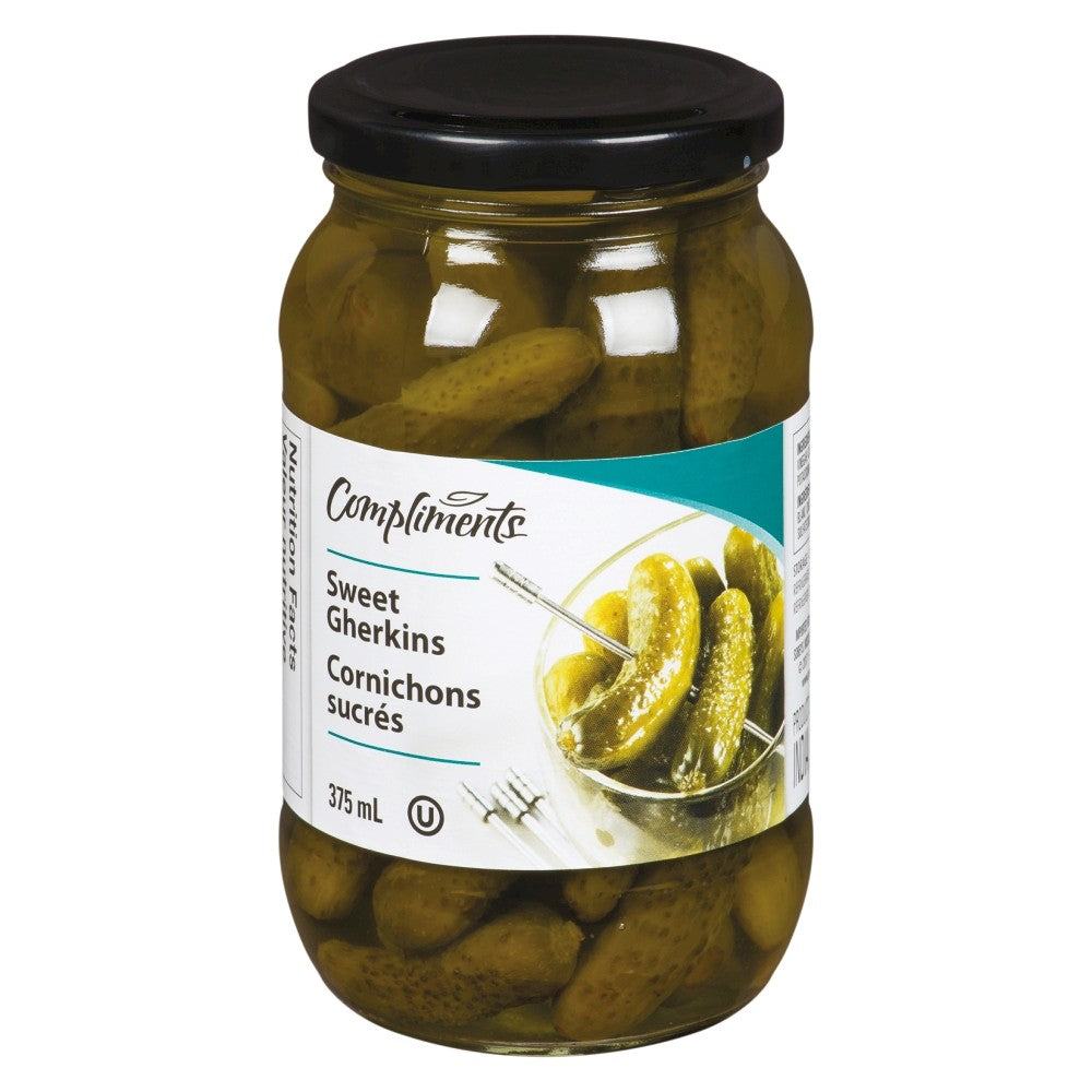 -Compliments Sweet Gherkins 375 ml