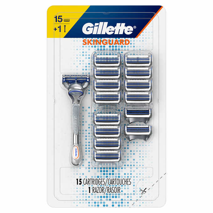 Gillete SkinGuard Razor with 15 Cartridges