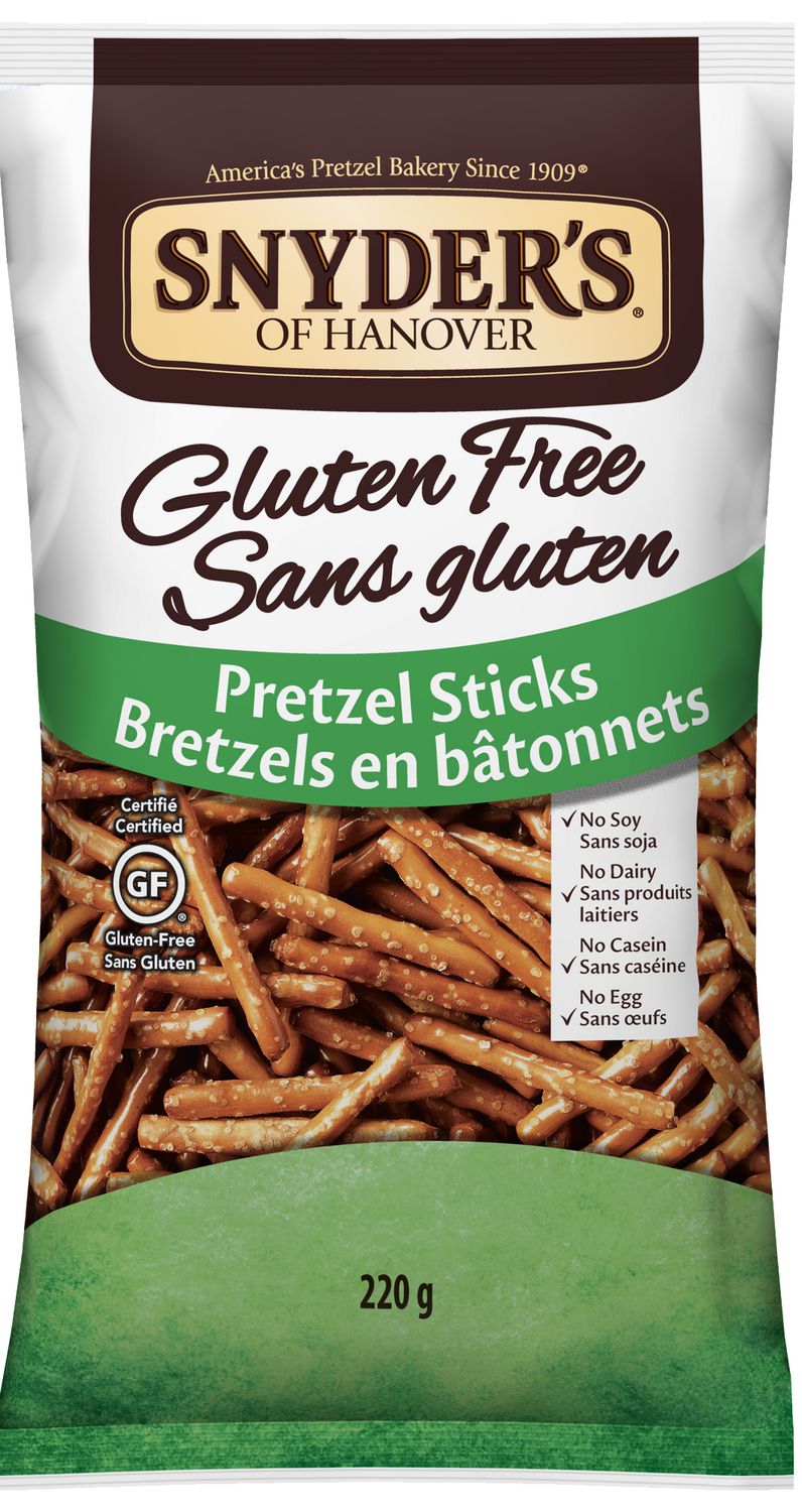 Snyders of Hanover Gluten Free Pretzel Sticks 220g