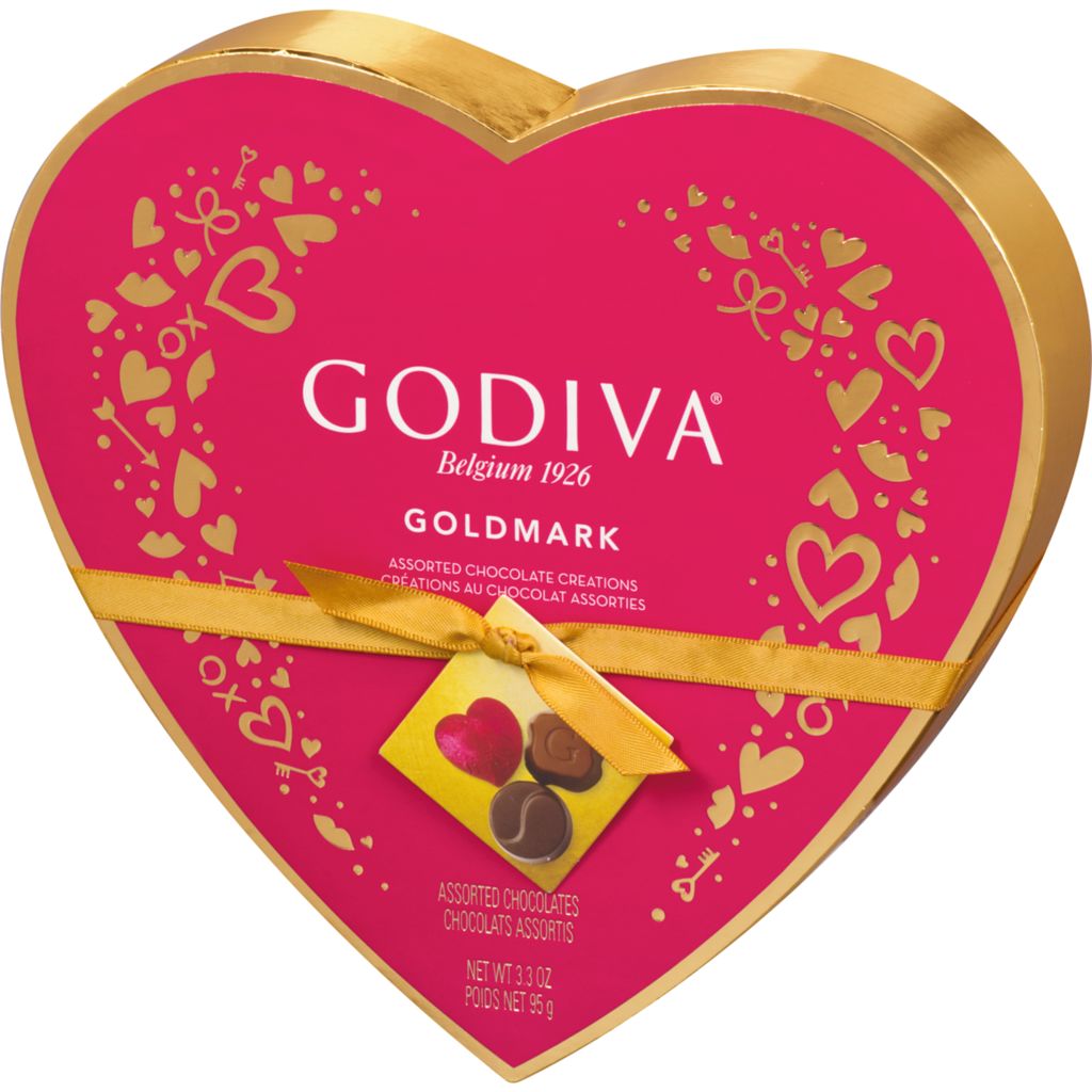 Godiva Goldmark Assorted Heart Belgian Chocolates 95g