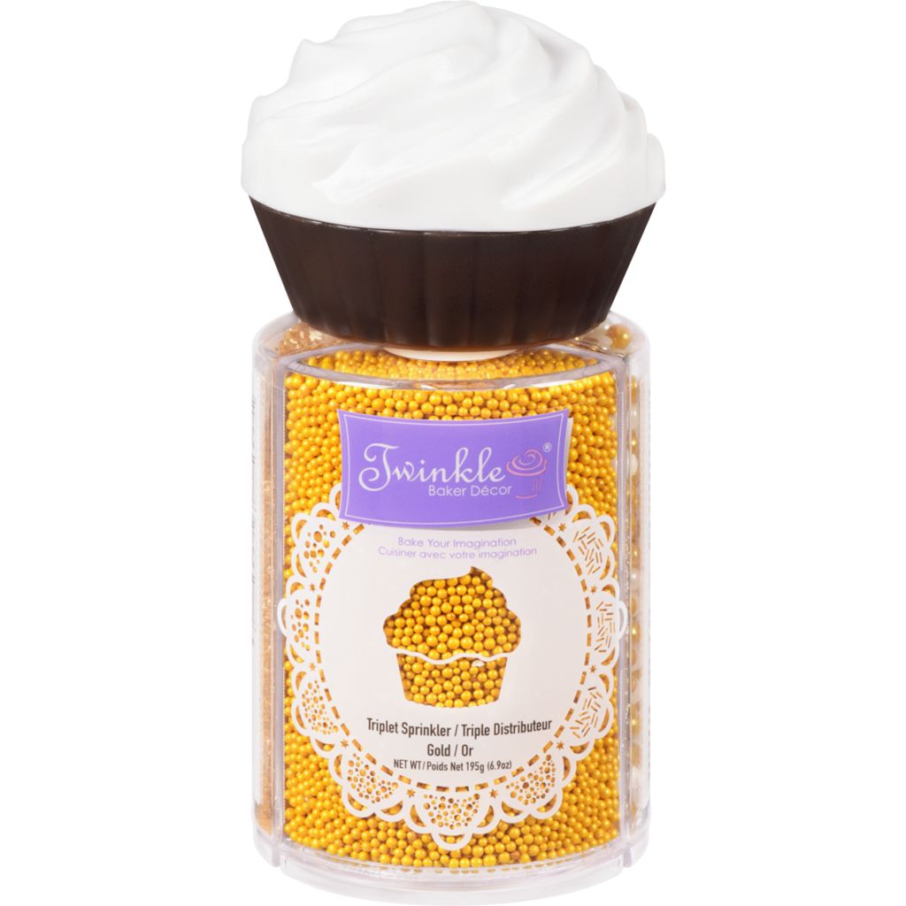 Twinkle Baker Decor  Gold Triplet Sprinkles 195g