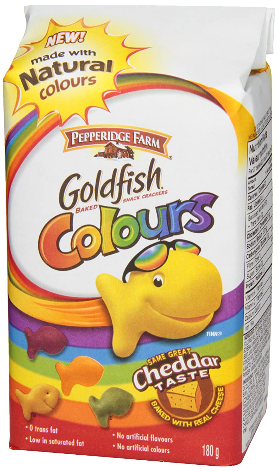 Pepperidge Farm Goldfish Colours Cheddar Baked Snack Crackers 180g