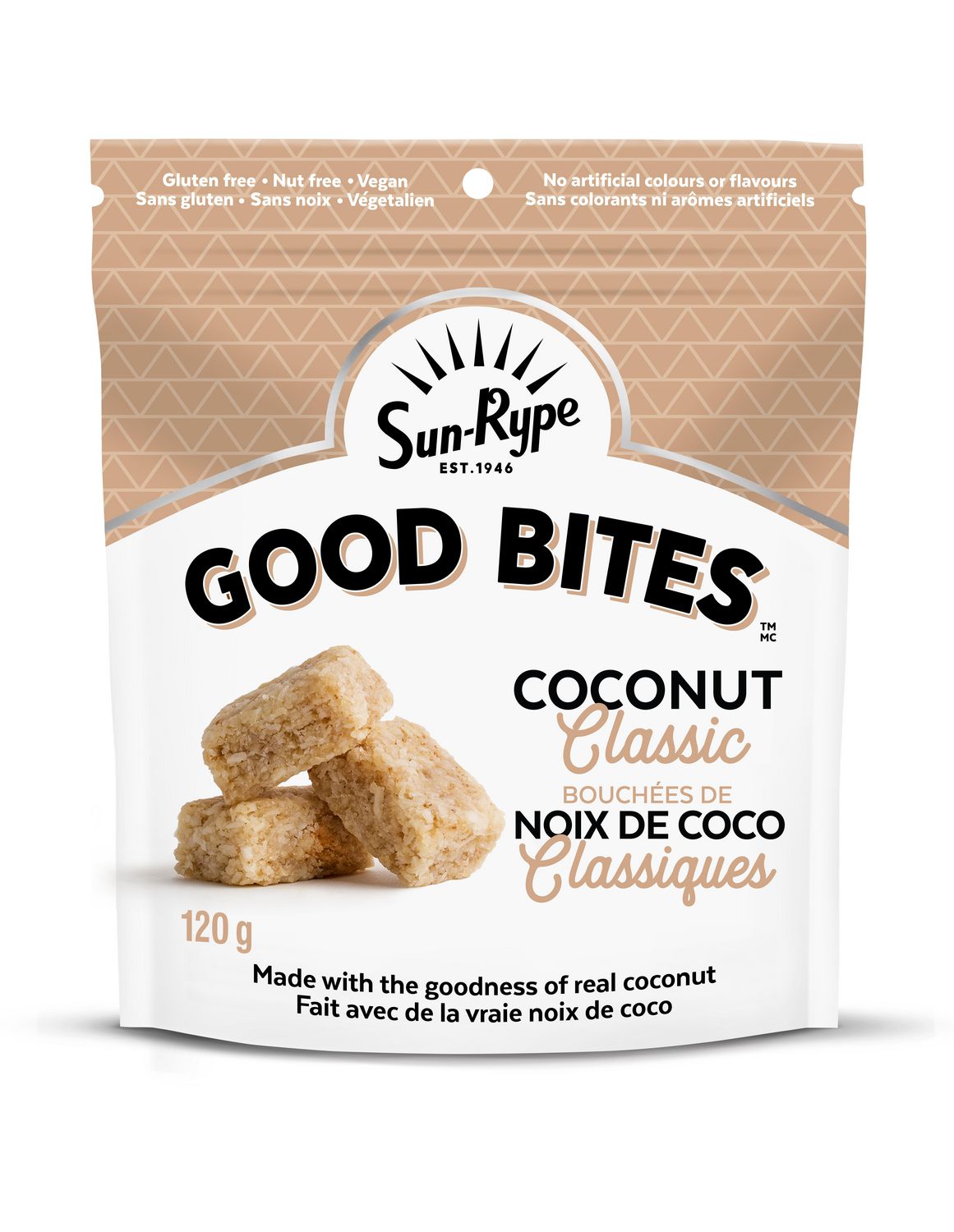 Sun Rype Good Bites Coconut Classic Gluten Free  Snack 120g