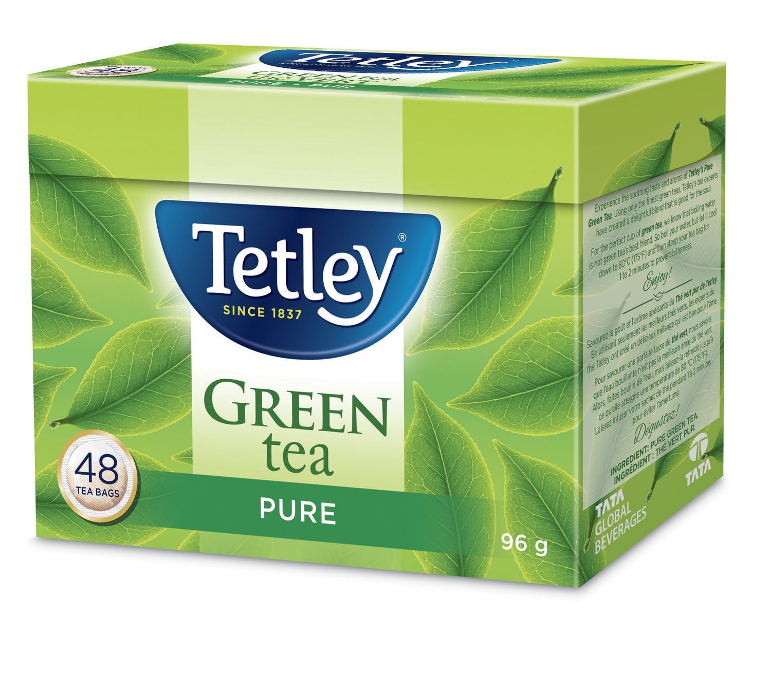 Tetley Pure Green Tea 48 x 96g