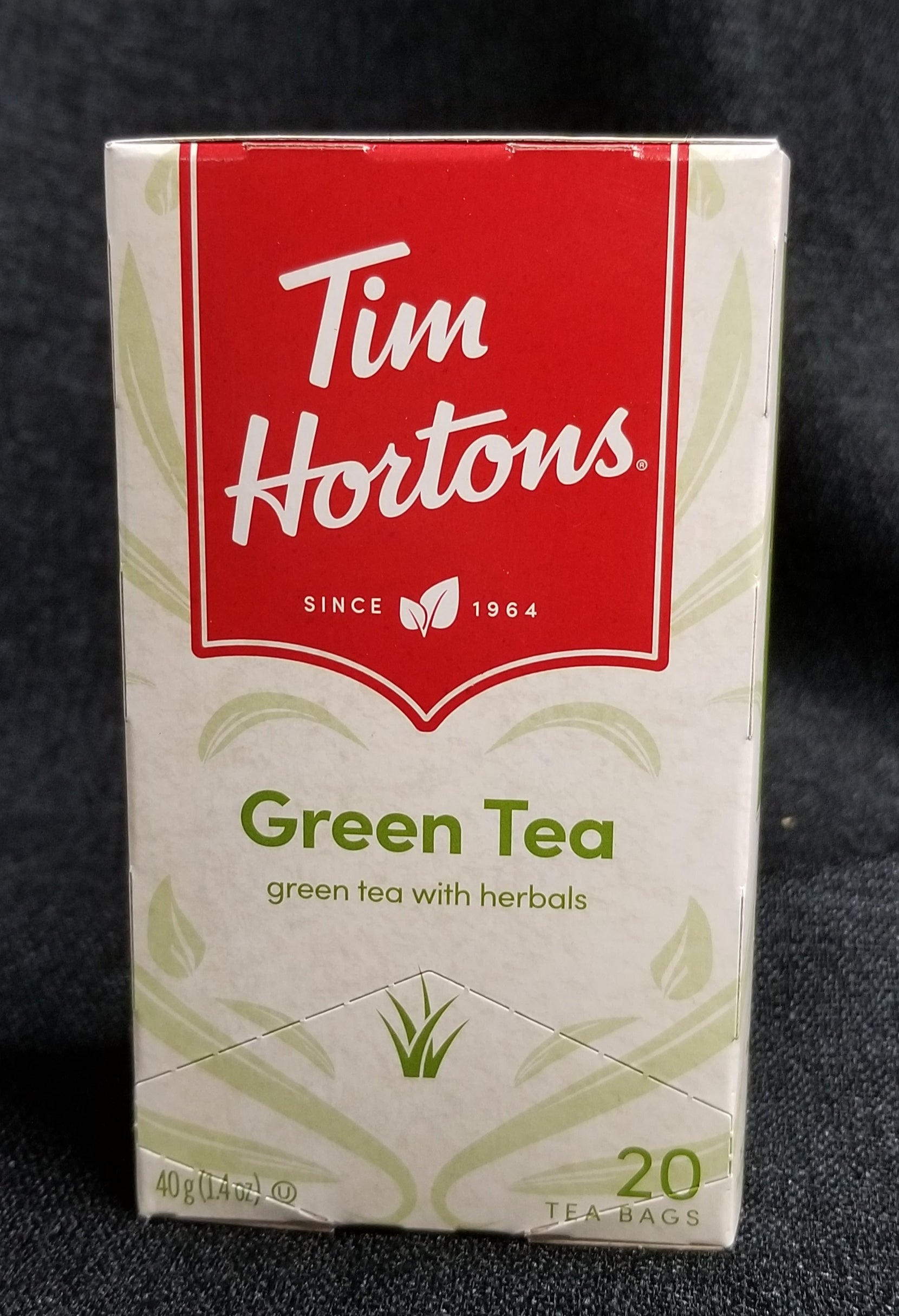 Tim Hortons Caffeine Free Herbal  Green Tea Bags 20ct