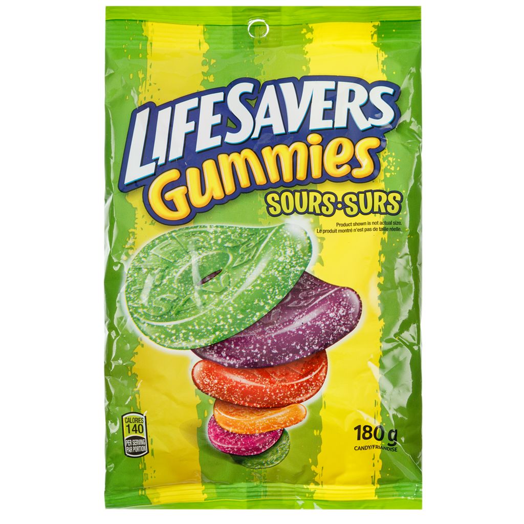 Lifesavers Gummies Sours Candy 180g