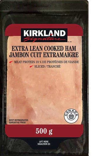 Kirkland Extra Lean Cooked Ham 500g