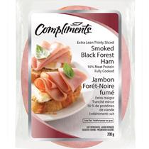 Compliments Thinly Sliced Smoked Black Forest Ham 400g