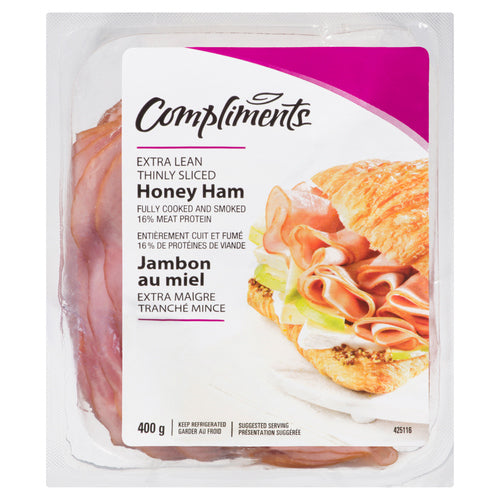 Compliments Extra Lean Thinly Sliced Honey Ham 400g