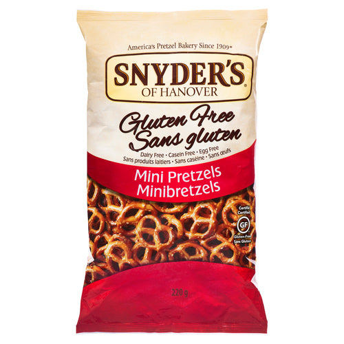 Snyders of Hanover Gluten Free Mini Pretzels 220g