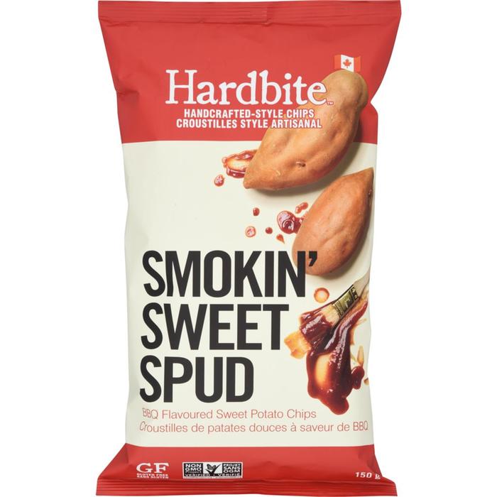 Hardbite Gluten Free Smokin' Sweet Spud BBQ Flavor Sweet Potato Chips 150g