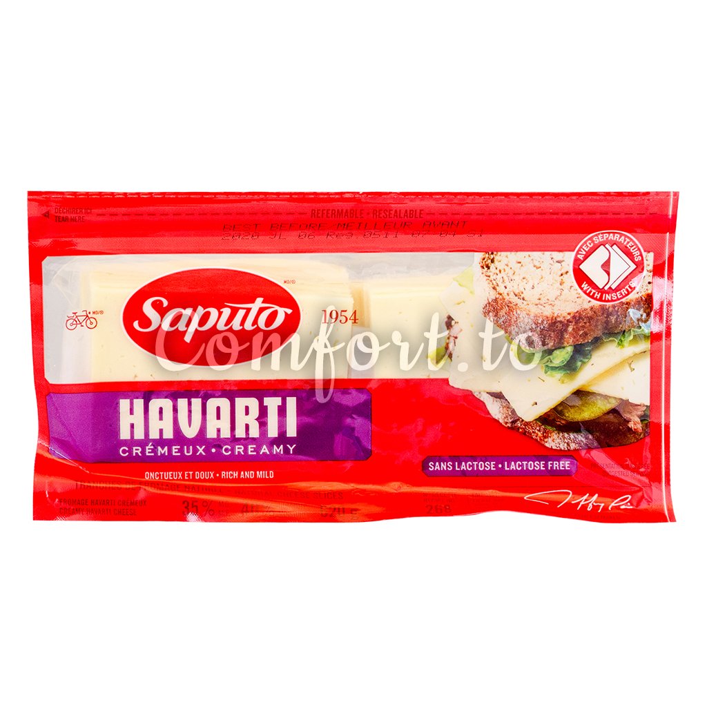 Saputo Lactose Free Creamy Havarti Sliced Cheese 750 g