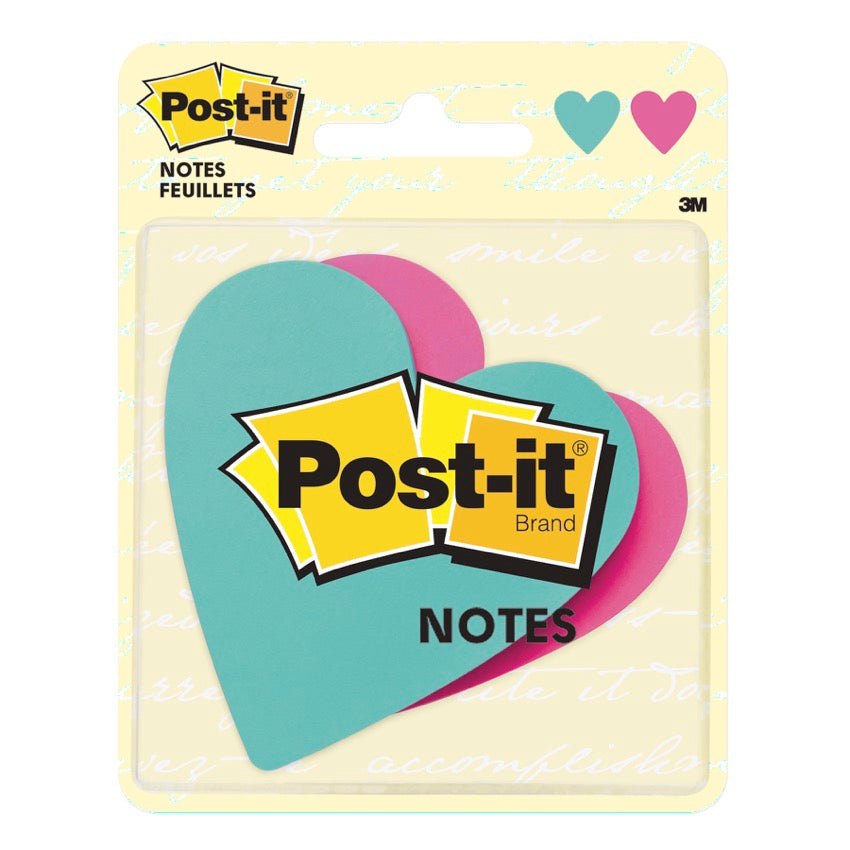 Post- It Heart Shape Sticky Notes 2 x 75ct