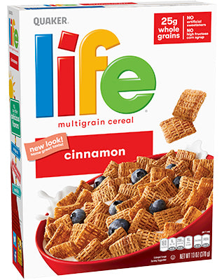 Quaker Life Cinnamon Flavor Cereal 455g