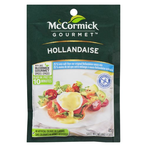 McCormick  Gourmet 25% Less Salt Hollandaise Sauce Mix 56g