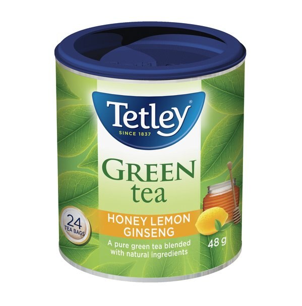 Tetley Honey Lemon Ginseng Green Tea 48g