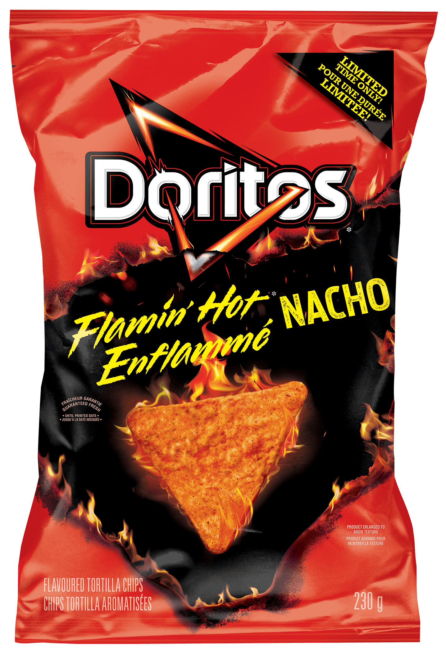 Doritos Flamin Hot Nacho Flavoured Tortilla Chips  230g