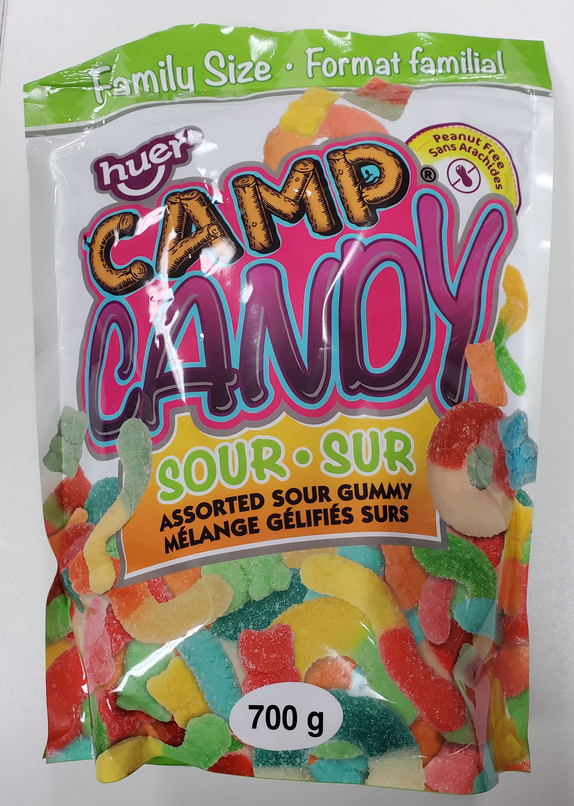 Huer Camp Candy Assorted Sour Gummy Candies 700g