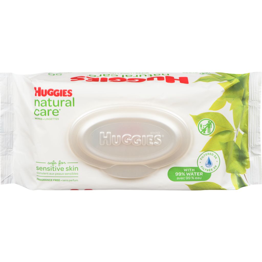 Huggies Natural Care Plus Sensitive Skin Wipes  72ct